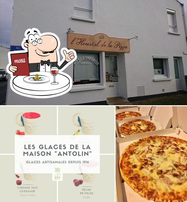 Vérifiez l’image représentant la nourriture et intérieur concernant L'houstal de La pizza