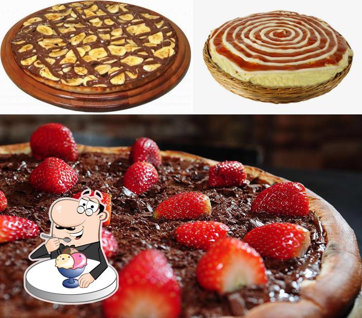 Fabiano Pizzas Delivery serve uma seleção de pratos doces