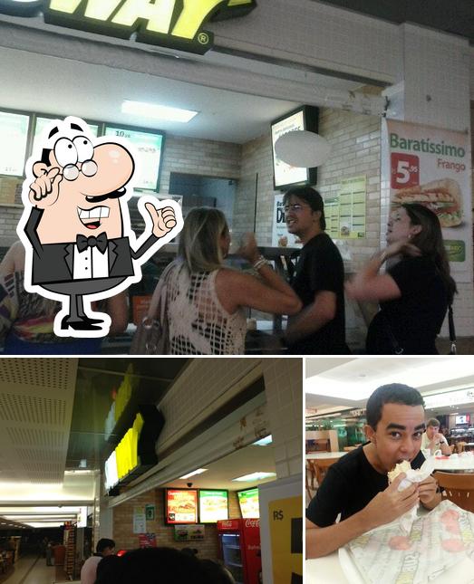 O interior do Subway