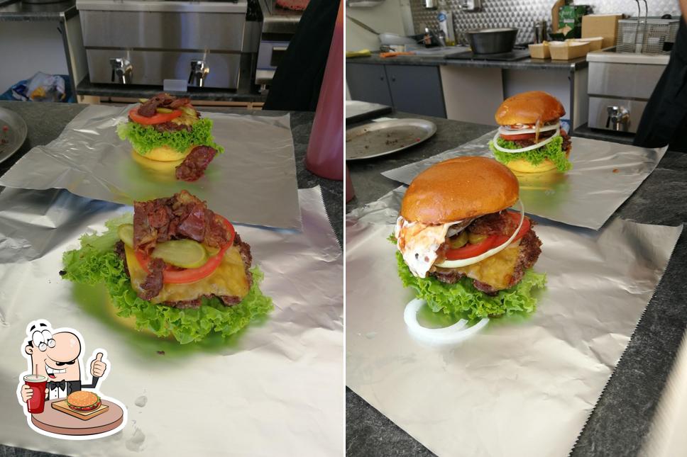 Holt einen der Burger, die von Burger Bae Smash Burgers angeboten werden