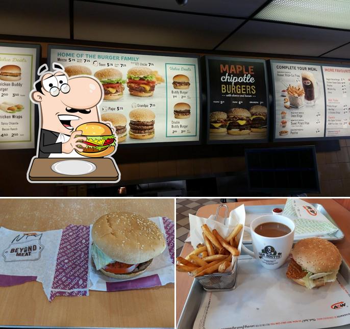 Commandez un hamburger à A&W Canada