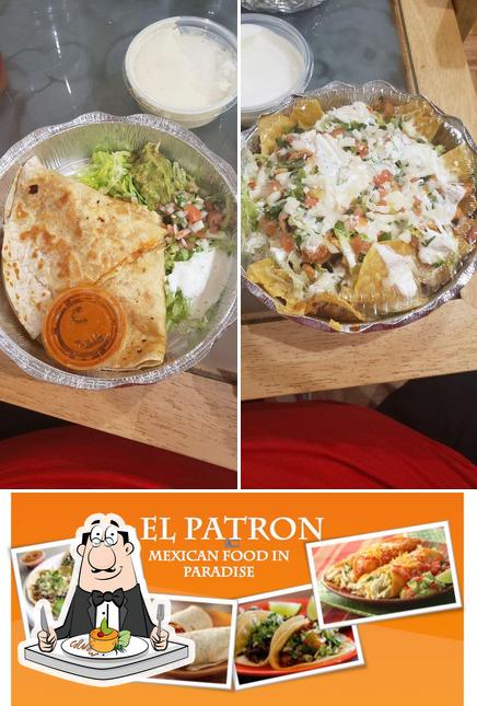 Food at El Patron Mexican Grill