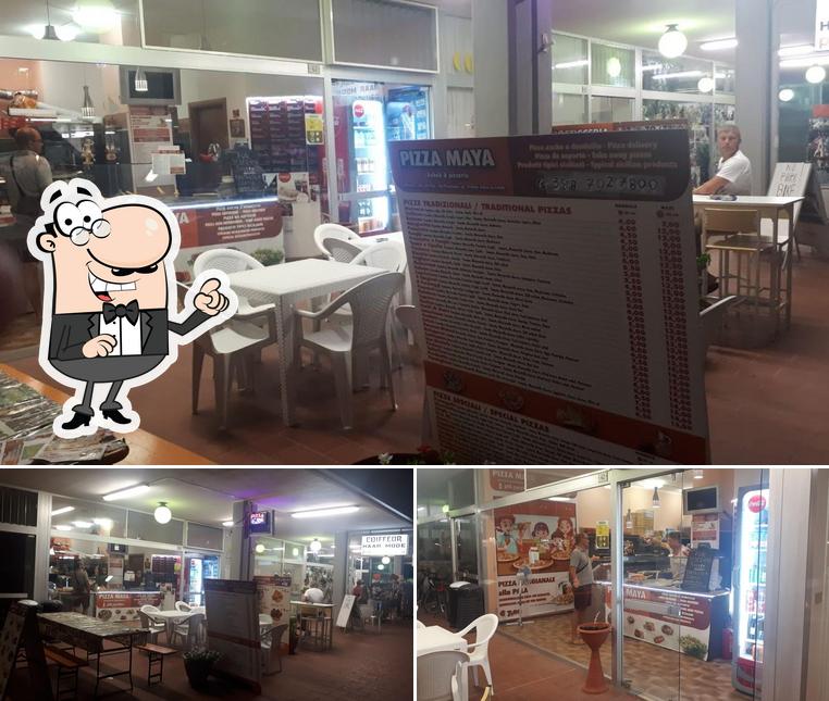 Dai un'occhiata agli interni di Pizzeria Rosticceria Maya