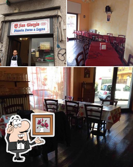 Посмотрите на внутренний интерьер "Pizzeria San Giorgio"