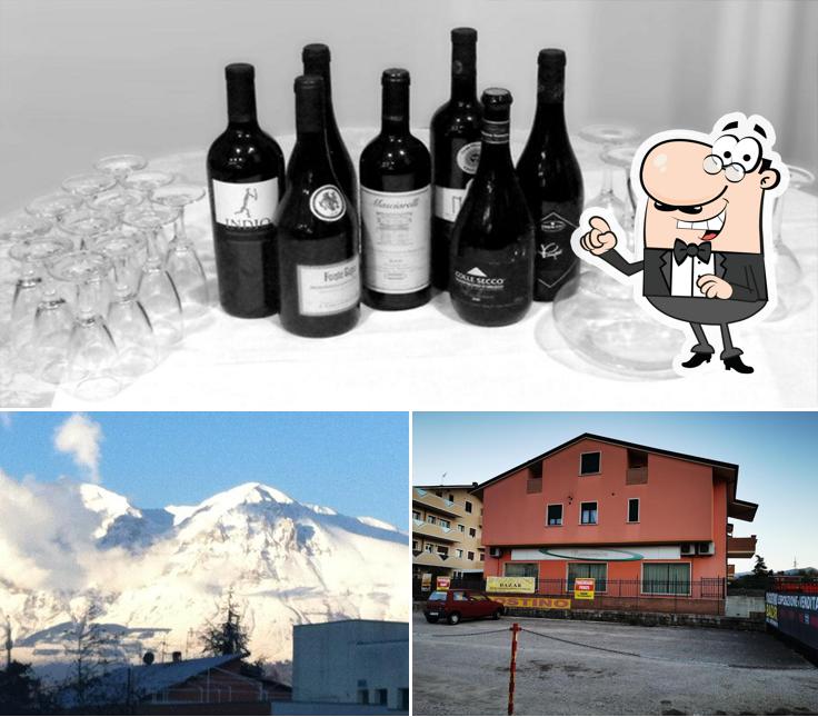 Questa è la immagine che raffigura la esterno e vino di Da Domenico