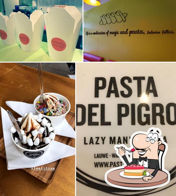 Pasta Del Pigro - Waregem offre une éventail de plats sucrés