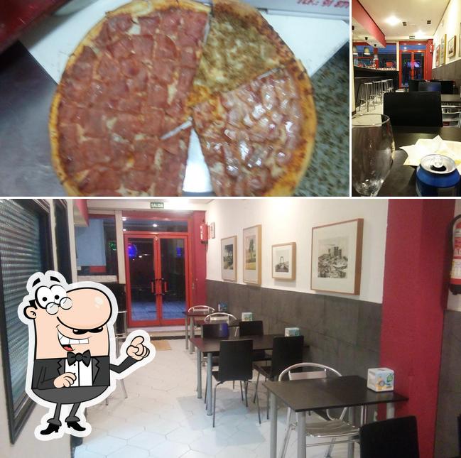 Estas son las fotos donde puedes ver interior y comida en Restaurante Pizzería Noveccento