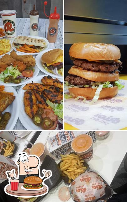 Order a burger at Rio’s Piri Piri Alum Rock