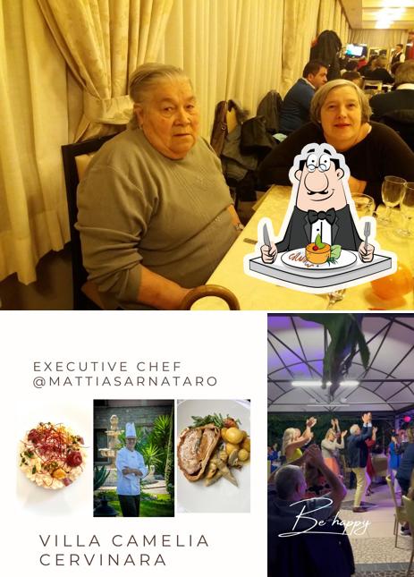 La immagine di cibo e interni da Villa Camelia