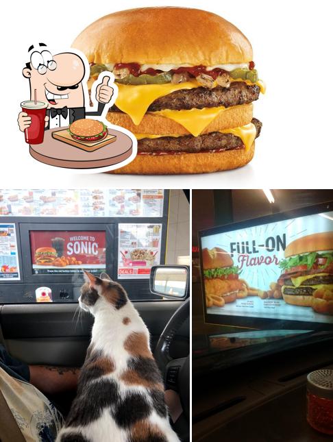 Get a burger at Sonic Drive-In