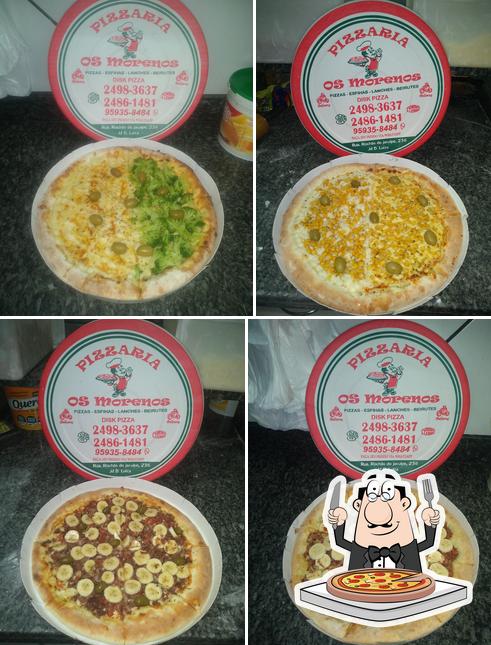 Experimente pizza no Pizzaria os morenos