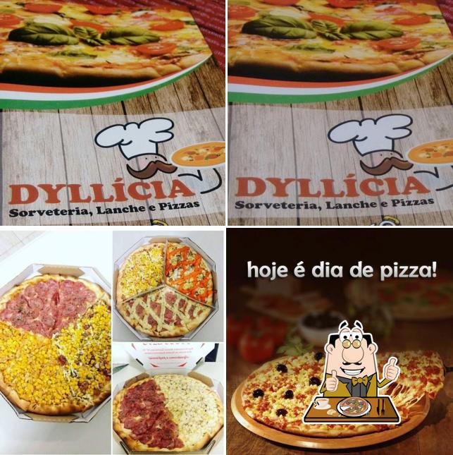 Consiga pizza no Dyllicia Pizzaria