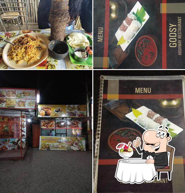 Godsy highway Restaurant serves a range of sweet dishes