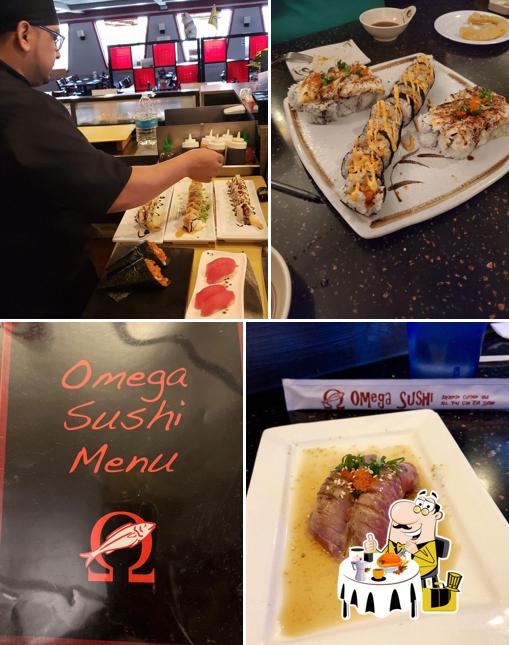 Food at Omega Sushi