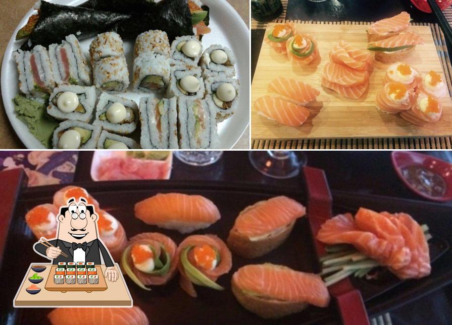 Les sushi sont servis à Kamiya Sushi