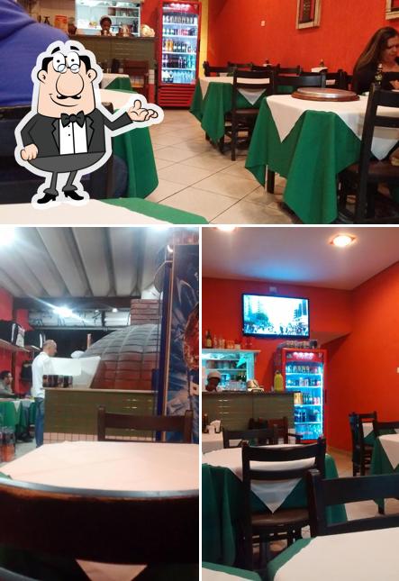 O interior do Pizzaria Firenzi