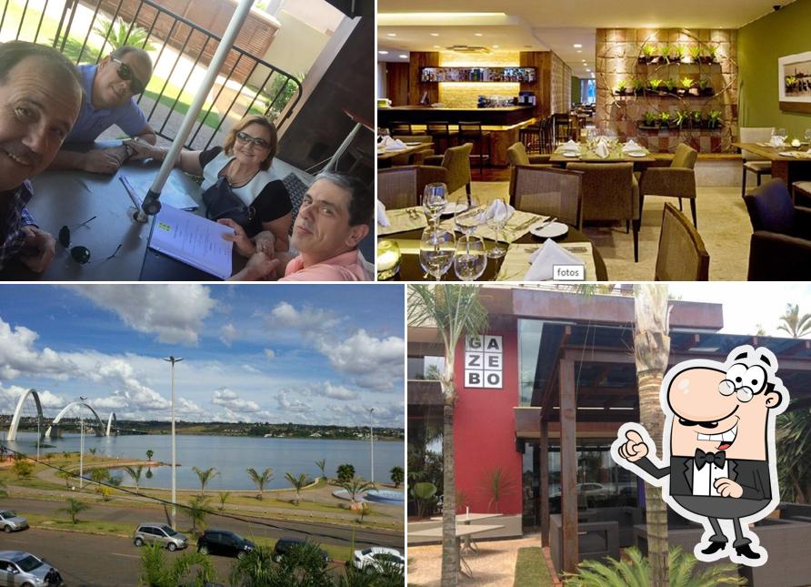 A imagem do Gazebo’s exterior e interior