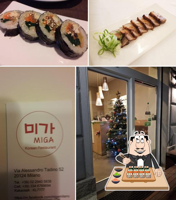 Prenditi le diverse opzioni di sushi