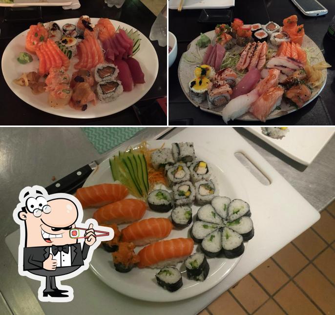 Prove diferentes opções de sushi