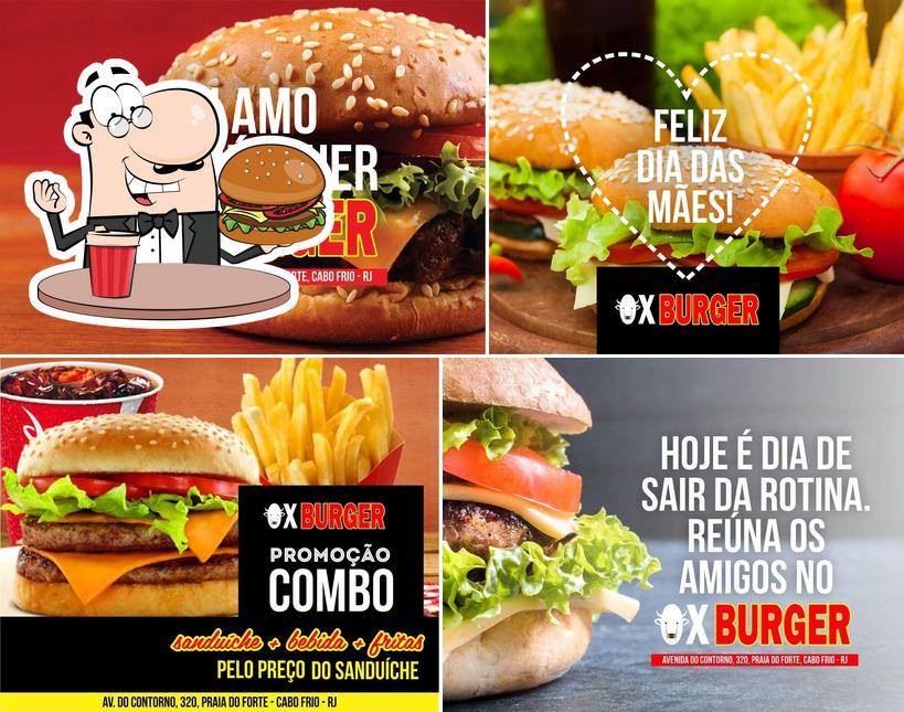 Os hambúrgueres do ox burger irão saciar diferentes gostos