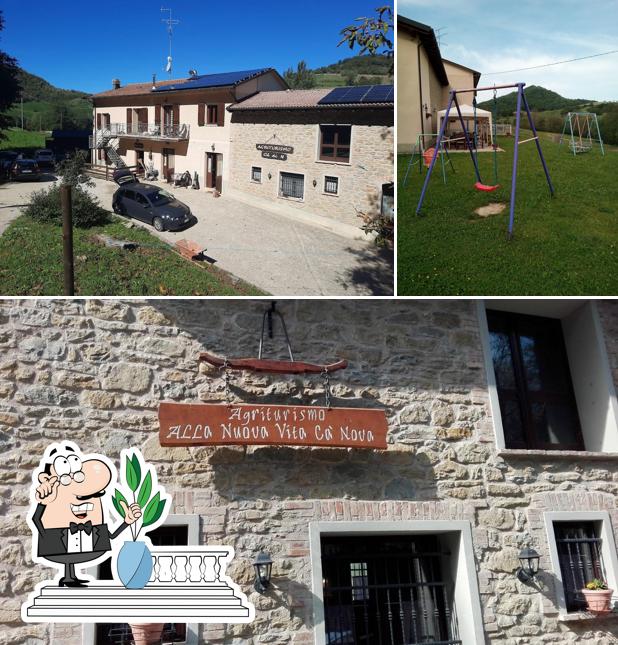 Tra le diverse cose da Agriturismo Cà di N si possono trovare la esterno e area giochi