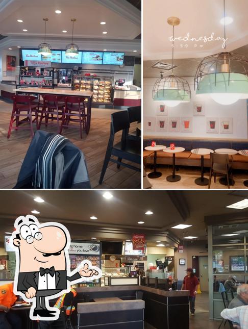 The interior of Tim Hortons