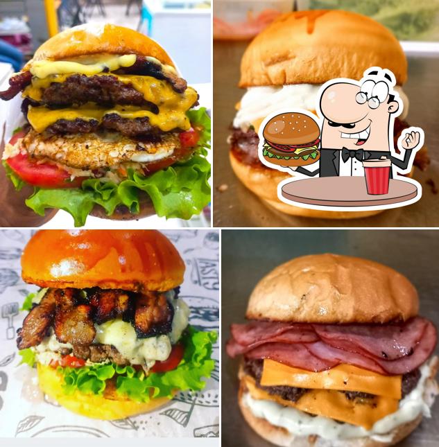 Delicie-se com um hambúrguer no Falcão Burger