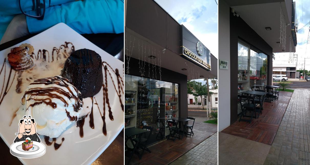 Bolo de chocolate em Chocolateria Brasileira