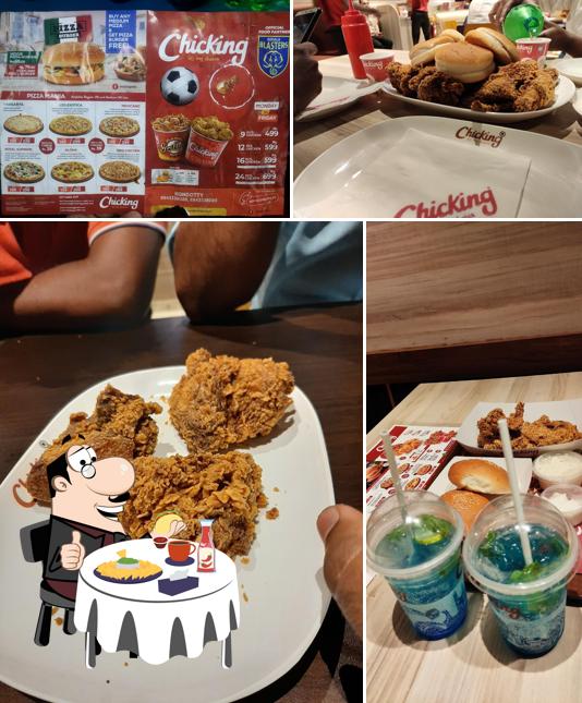 Order a burger at Chicking