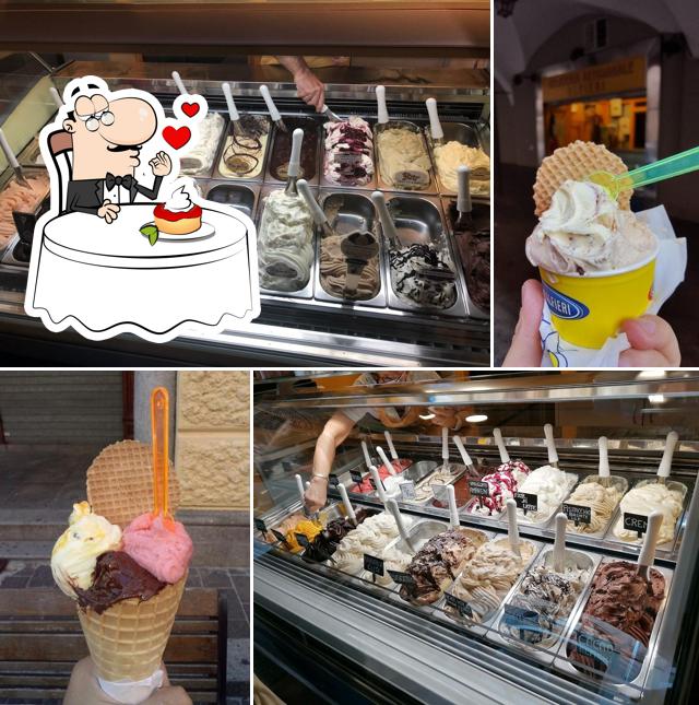 Gelateria Alfieri propone un'ampia gamma di dolci