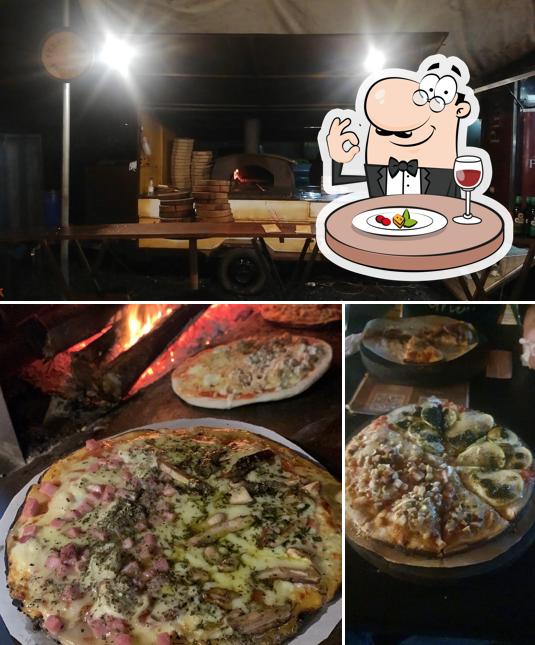 A Pizzaria Artesanal Ferro, Fogo e Farinha se destaca pelo comida e interior