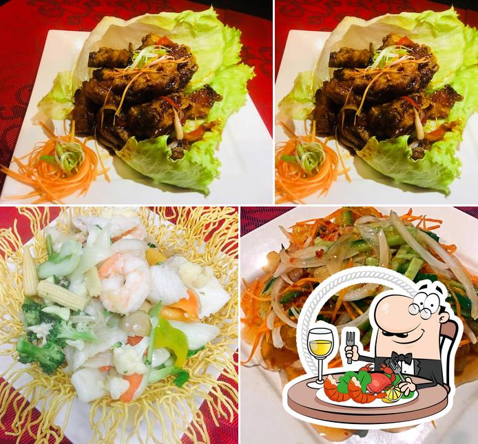 Order seafood at Kang's Woks Asian Restaurant