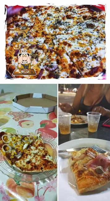 Escolha pizza no Pizzaria sabor da massa