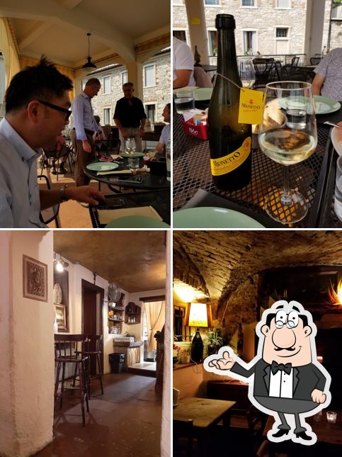 Gli interni di Osteria Due Spade