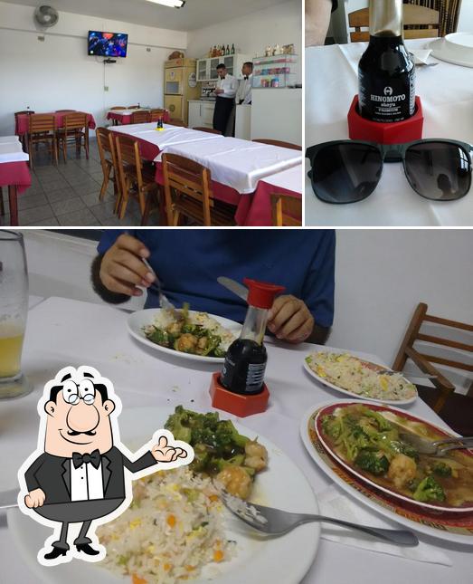 Dê uma olhada a ilustração mostrando interior e cerveja a Restaurante Skala Cozinha Chinesa