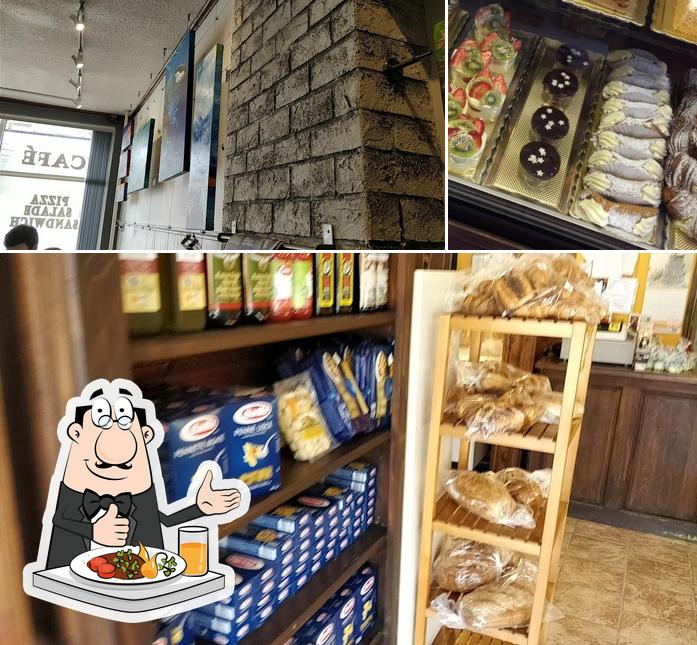 La nourriture et extérieur du restaurant