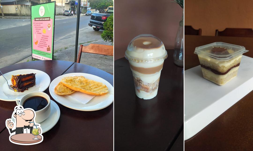 Café em Doce da Mari Copo da Felicidade Bolos Caseiros Brownie Bolo de Pote Doces diversos