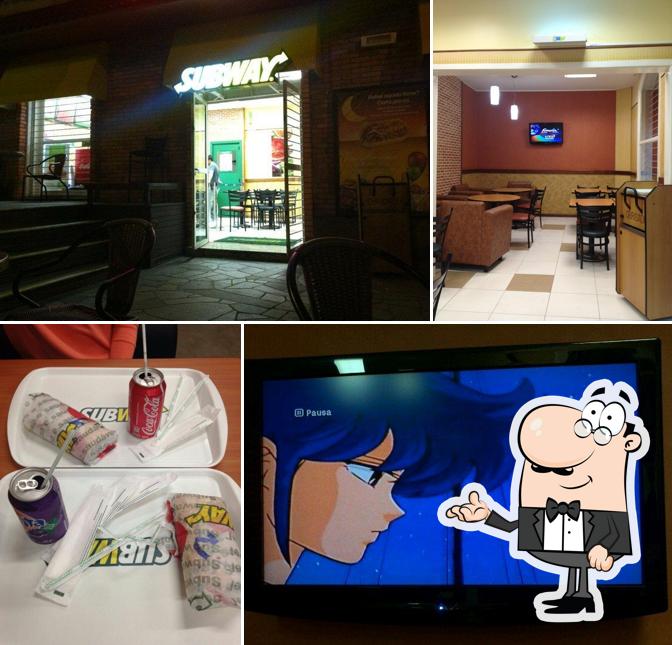 O interior do Subway