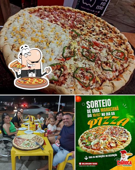 Escolha pizza no CARIOCAS PIZZARIA PHB