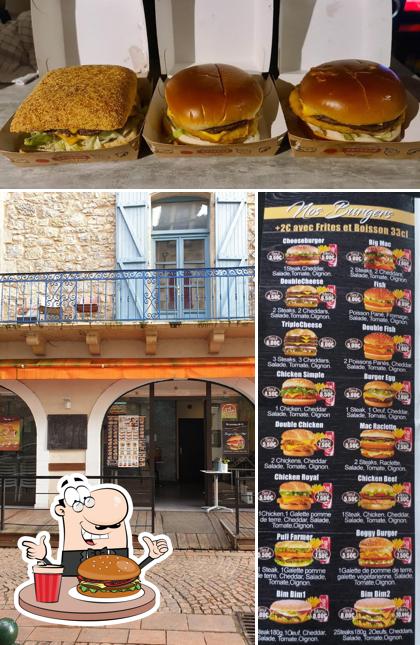 Prenez un hamburger à Kebab Amaya's Burger & Tacos a Onet le château