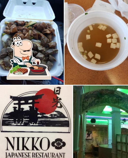 Order meat dishes at Nikko Express