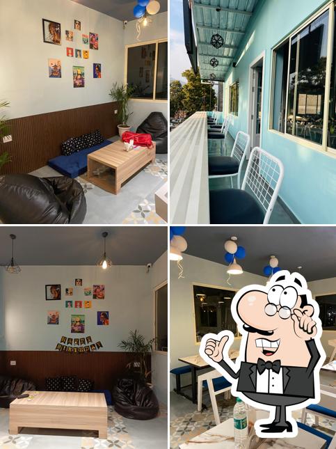 The interior of Percent cafe