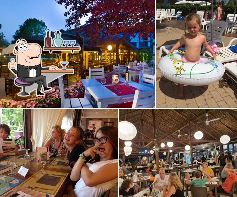 Die Inneneinrichtung von Restaurant Altomincio Family Park