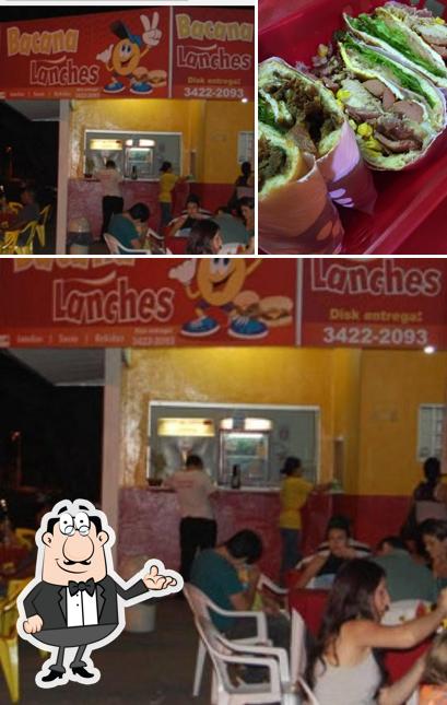 O interior do Bacana Lanches