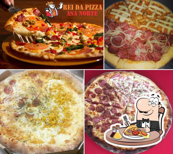 Consiga diferentes tipos de pizza