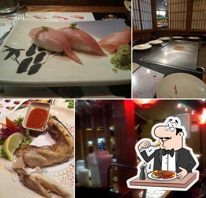 Food at A1 Japanese steak house