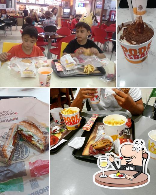 Comida em Burger King