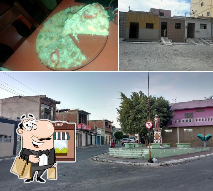 O exterior do Pizzaria Glamour