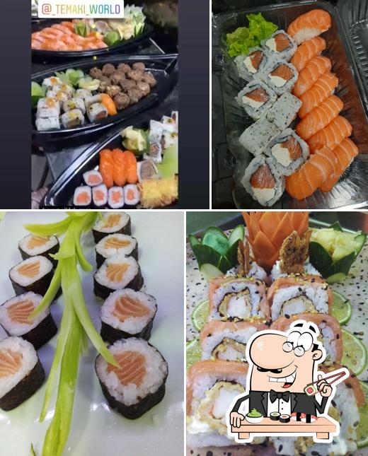 Escolha diversas opções de sushi