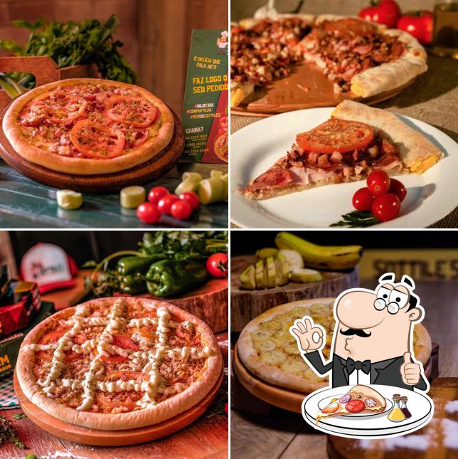 Peça diversos tipos de pizza